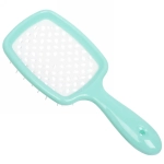Расческа массажная «Magic Style», прямоугольная, цвет мятный, 20*8,3см●