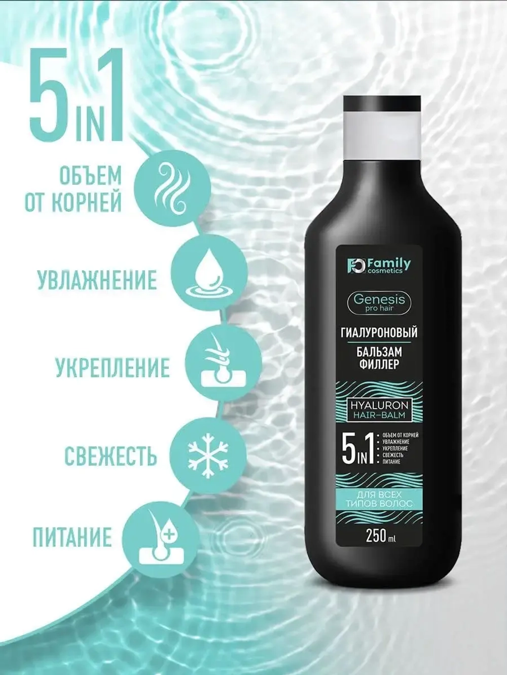 Гиалуроновый бальзам филлер для волос Genesis Pro Hair