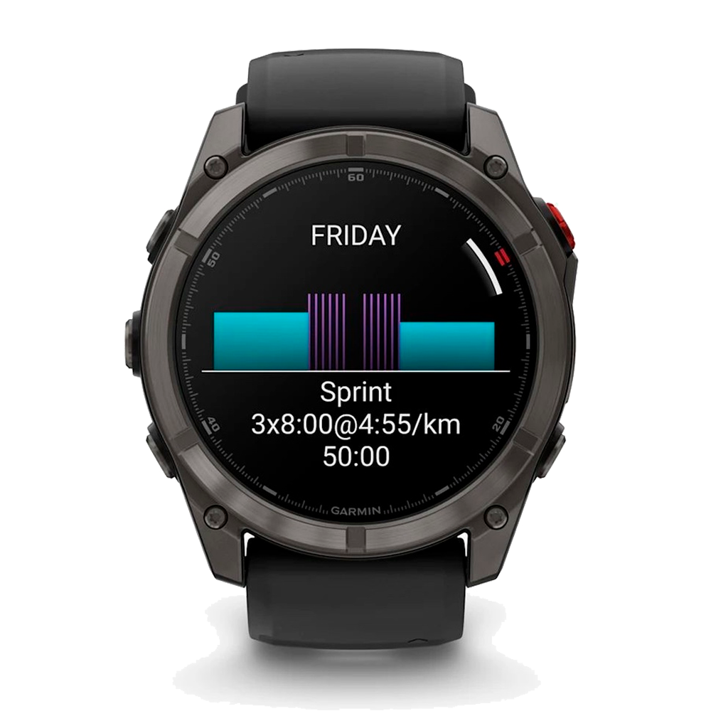 Умные часы Garmin Fenix 8 Pro, 51mm, Amoled Sapphire Titanium Carbon Gray (010-03199-01)