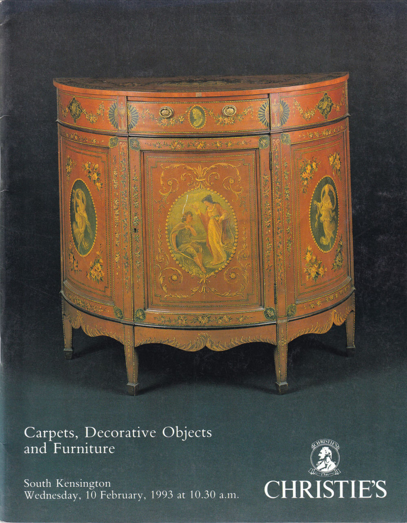 Каталог аукциона Christie's, Лондон, Ковры, предметы декора и мебель от 10 февраля 1993 года