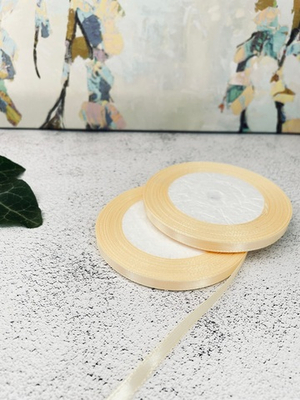 Лента атласная Айвори 0,6 см