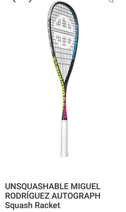 UNSQUASHABLE, MIGUEL RODRIGUEZ ONE20 LIMITED EDITION, 120g, Squash Racket, , ,