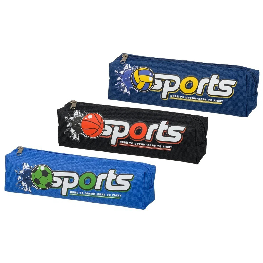 Пенал-косметичка Basir без наполнения, 19,5*5,5*3,5 см, на молнии, ассорти