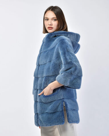 Шуба из меха норки