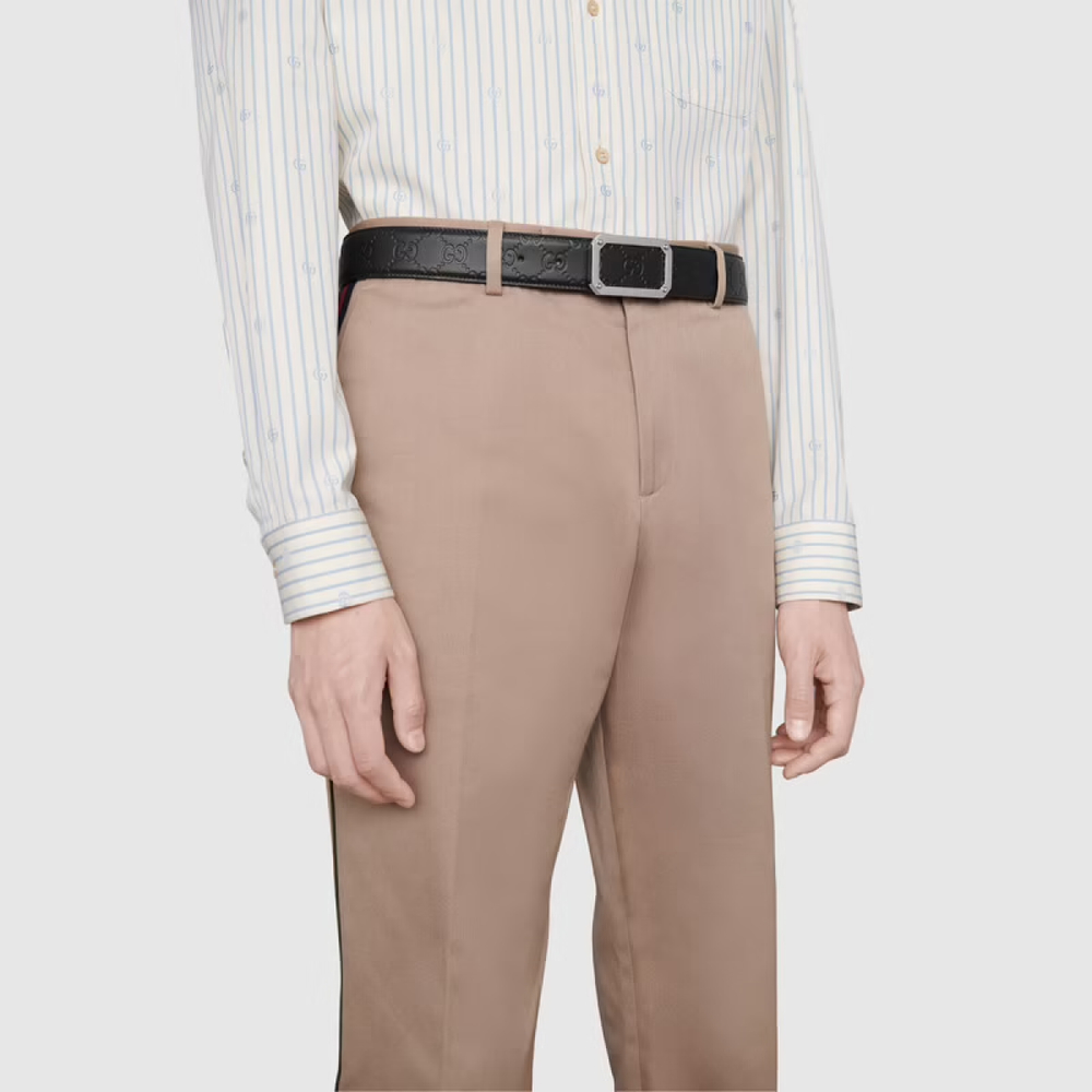 Пояс GUCCI Logo Signature 3.5cm, 403941-CWC0N-1000