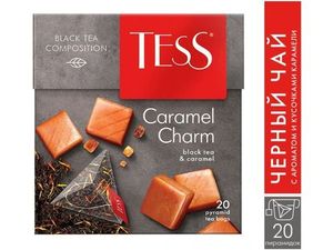 ЧАЙ TESS ЧЕРНЫЙ CARAMEL CHARM 20*40ГР