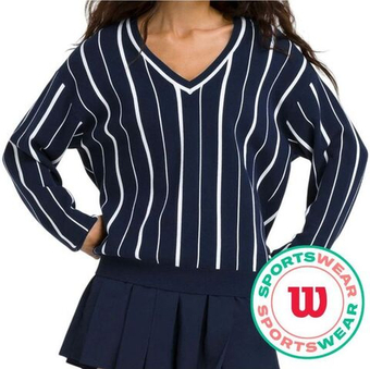 Женская Кофта теннисная Wilson Riviera Sweater - небесный