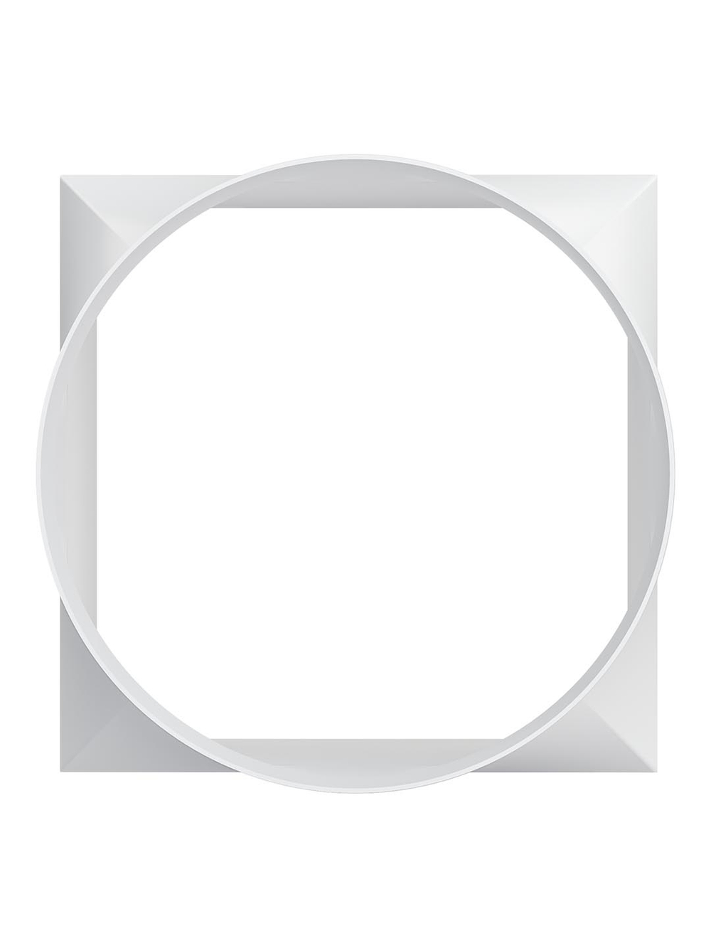 Переходник СПКП D125 126х126 пластик ERA