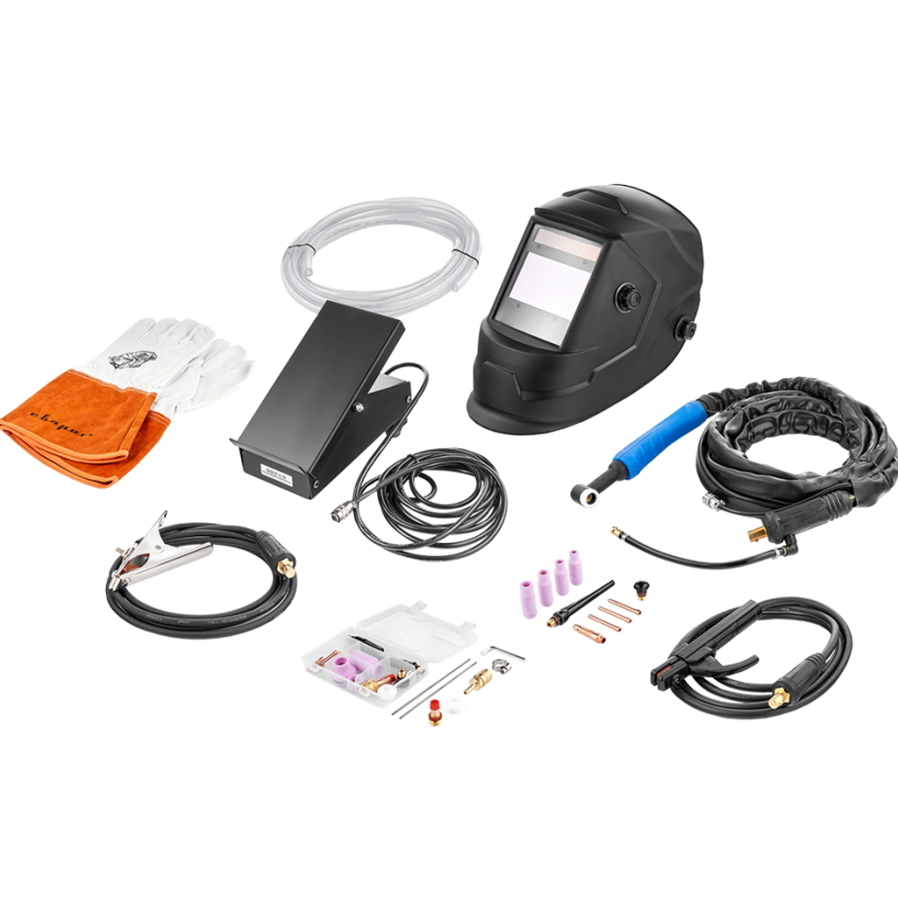 Инвертор сварочный TIG 200 P AC/DC "REAL" (E201B) Black (маска+педаль+перчатки)