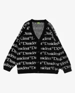 Кардиган Dissident Logo Pattern Черный