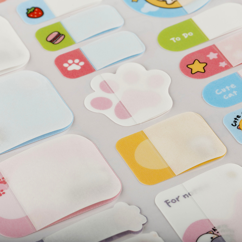 Наклейки бумажные для маркировки "Cute kittens", 11,5*20см, пакет европодвес, MESHU