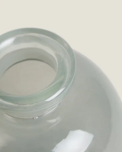 ZARA HOME СТЕКЛЯННАЯ ВАЗА, СИНИЙ