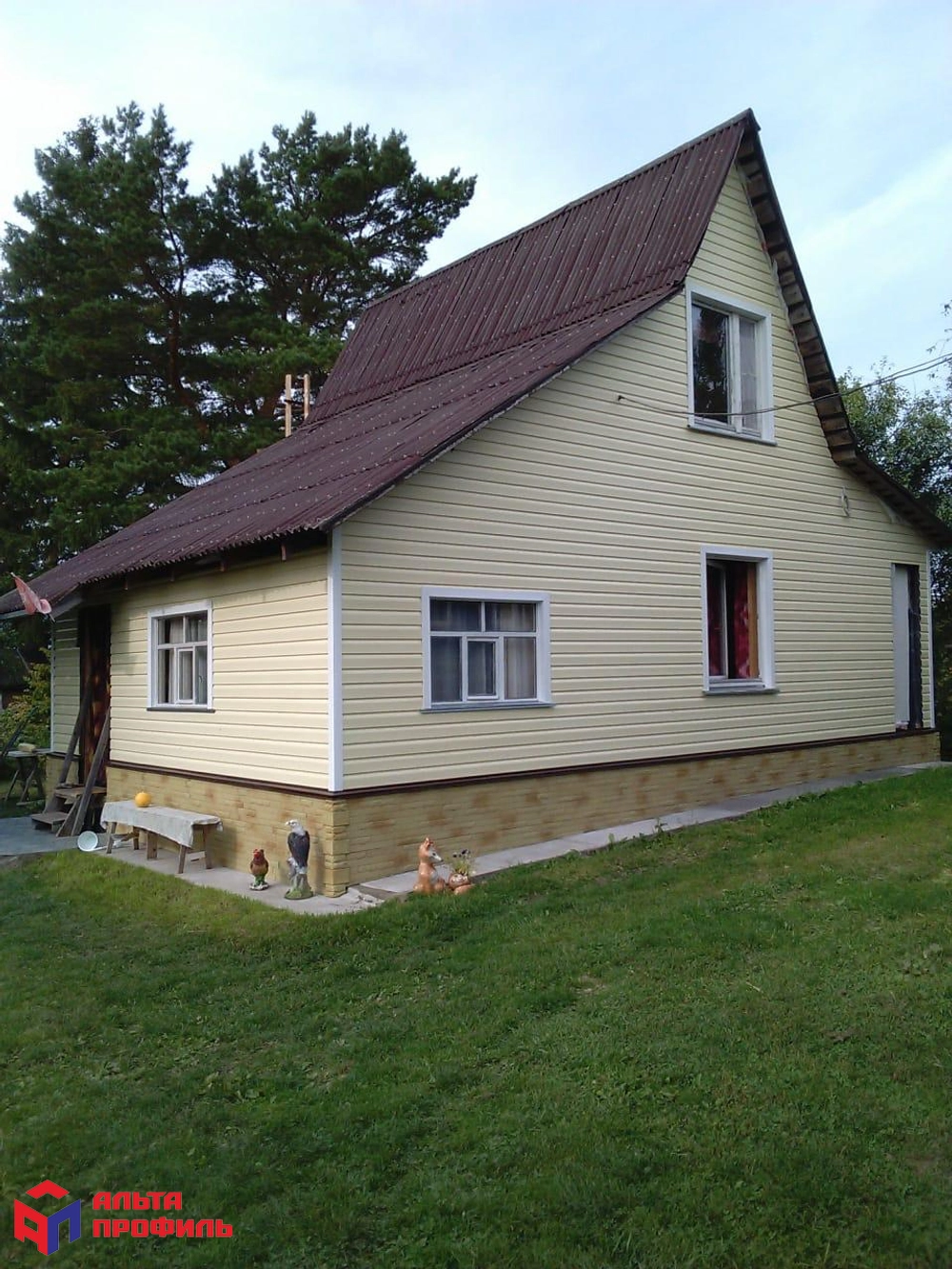 Сайдинг Виниловый Альта-Профиль Аляска , Сэнд 205х3000мм 0,62м2