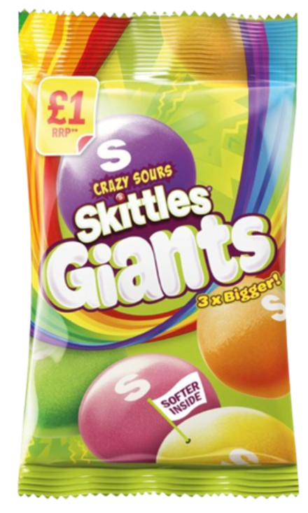 Драже Skittles Giants Sour