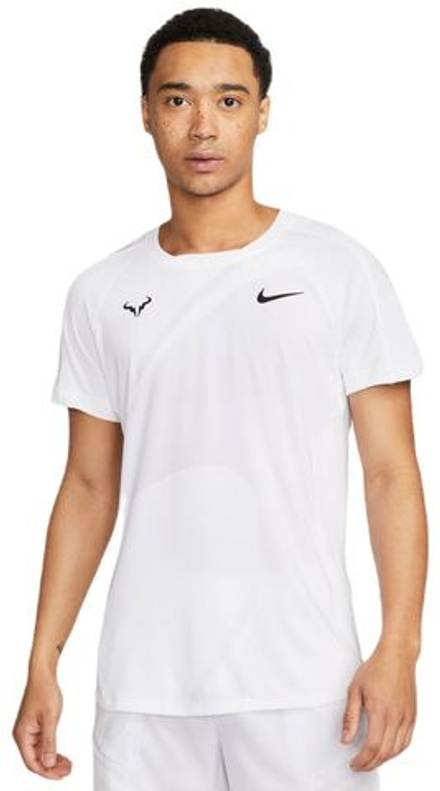 Мужская теннисная футболка Nike Dri-Fit Rafa Tennis Top - белый, черный