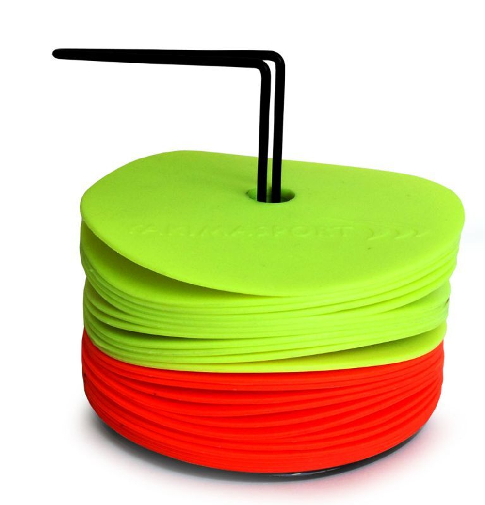 Znaczniki тренировкиowe Yakimasport Flat Marker 6in. 20P - желтый