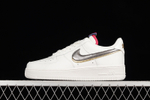 Купить Nike Air Force 1 LV8 Double Swoosh Silver Gold (GS)