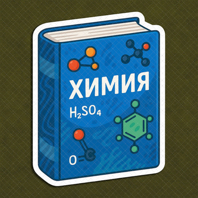 Учебник химия - декор для фотосессий