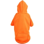 Кофта - толстовка для мелких пород собак «BRO Style», цвет оранжевый, р XL (на флисе)