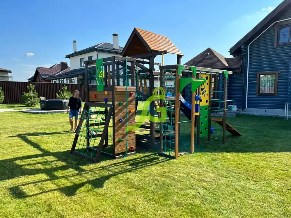 Детская площадка Спорт 2 с качелями гнездо 100см