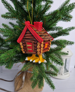 Избушка на курьих ножках ёлочная игрушка