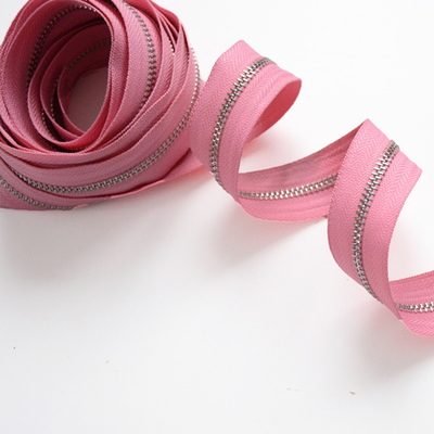 Молния металлическая №5, Нежно-розовый, цена за 10 см.