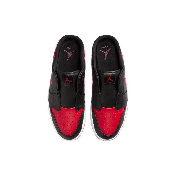 Jordan Air Jordan 1 Кроссовки для скейтборда Низкие Черно-красные Унисекс