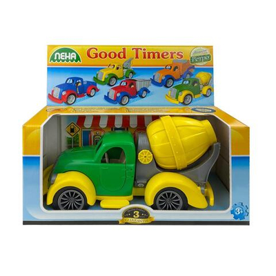 Машина "Ретро" "Бетономешалка" в коробка 32см. (Лена)