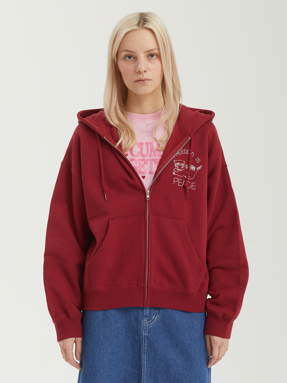 Женская Толстовка Peace Baggy Relaxed