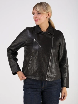 Кожаная куртка демисезонная косуха оверсайз