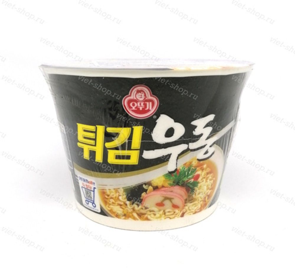 Пшеничная лапша со вкусом морепродуктов Fried Udon Ottogi (Оттоги), Корея, 110 гр.
