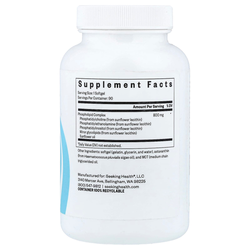 Seeking Health, Optimal PC, 800 мг, 90 капсул