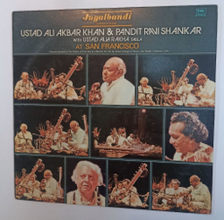 Винтажная виниловая пластинка LP Ustad Ali Akbar Khan and Pandit Ravi Shankar With Ustad Alla Rakha At San Francisco (Индия 1983)