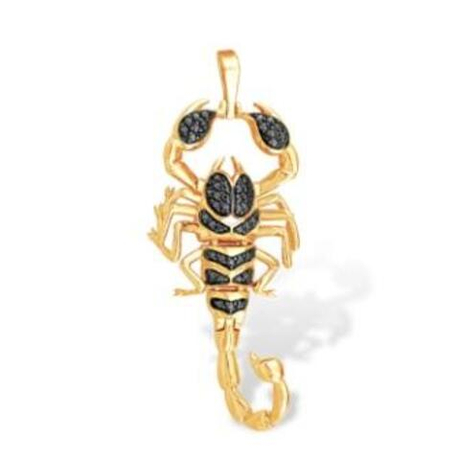 Подвеска Скорпион из золота с фианитами