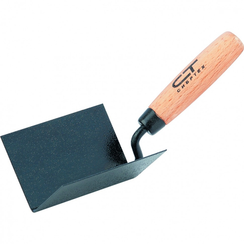 86309 Кельма угловая, 110х75х75мм, стальная, для внутренних углов, буковая ручка Сибртех