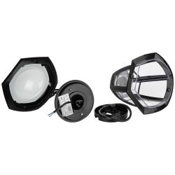 Садово-парковый светильник ЭРА ДСУ 07-8-002 Марсель 1 черный 6 гранный подвесной IP44 светодиодный 8Вт 3000K | Садово-парковые светильники