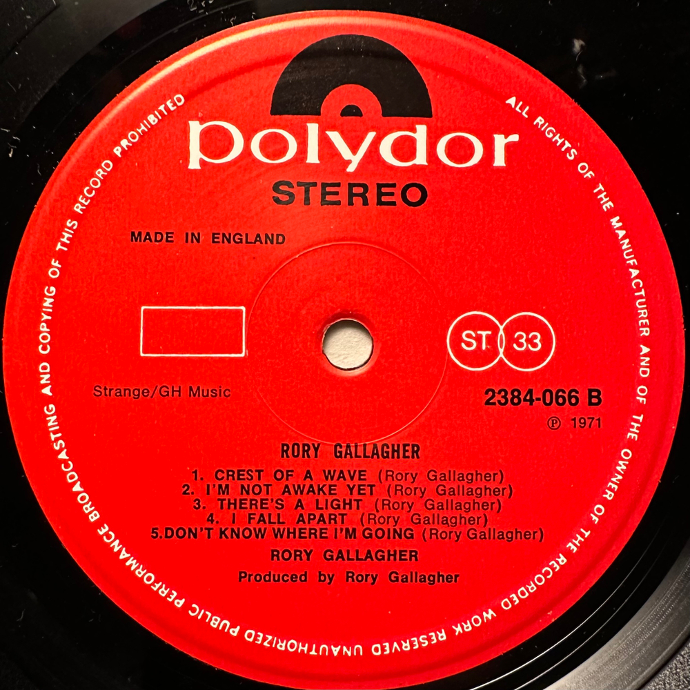 Rory Gallagher - Rory Gallagher (Англия 1975г.)