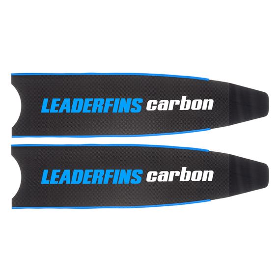 Лопасти Leaderfins Pure Carbon синяя отбортовка, угол 33 градуса, длина 80 см