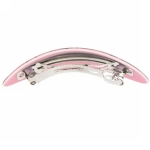 Заколка автомат «Lady Collection - Сияние», овал, 6 цветов, 9*2,5см (Кокетка)