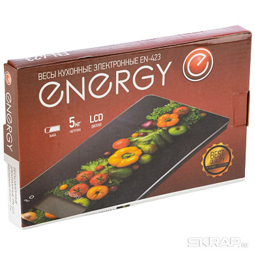 Весы кухонные электронные Energy EN-423 овощи (101230)