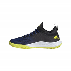 Мужские кроссовки теннисные Adidas Defiant Generation M - victory blue/cloud white/acid yellow