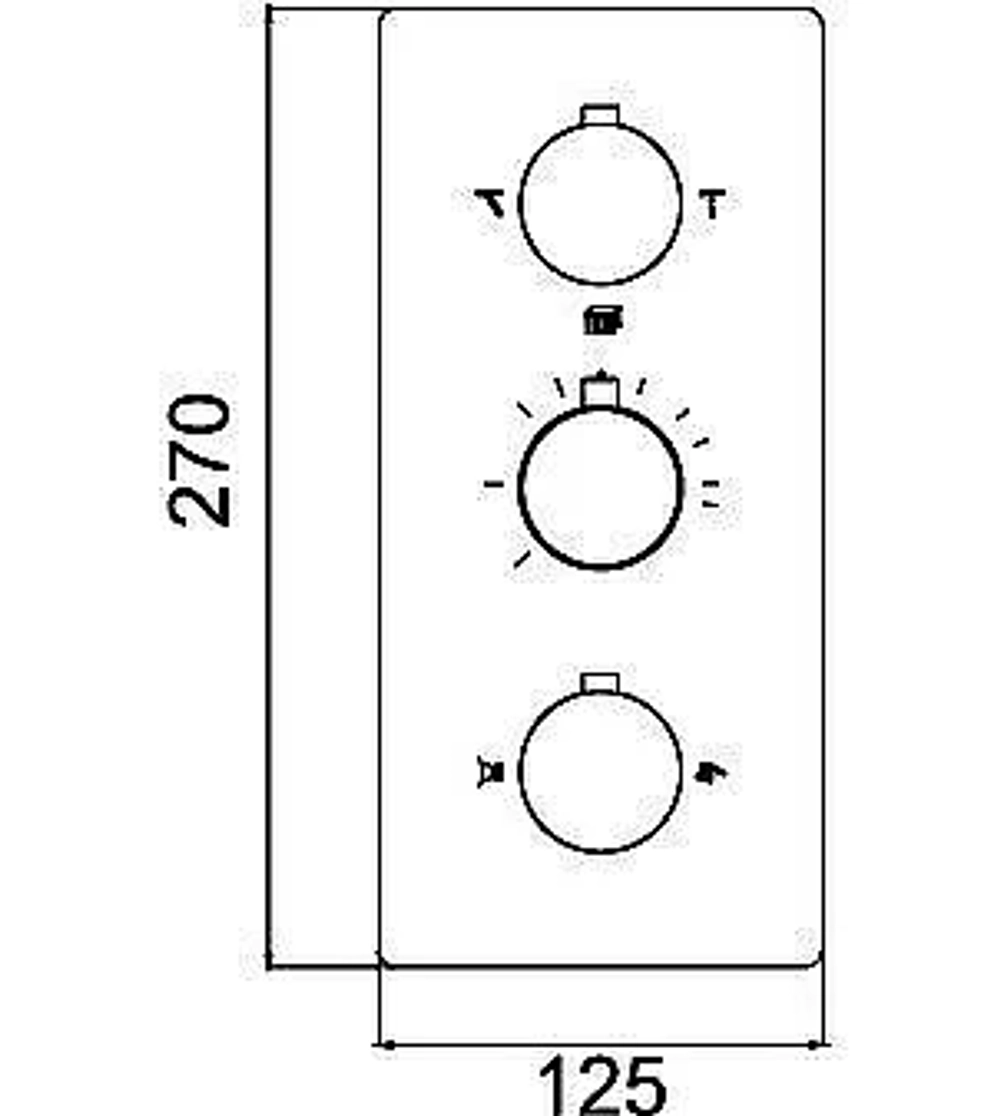 Встраиваемый смеситель RGW Shower Panels SP-41-03