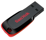 Флеш-накопитель SanDisk Cruzer Blade USB 2.0 128GB, R 150 МБ/с