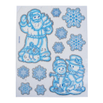 Наклейка новогодняя 20*30 см, микс , пакет