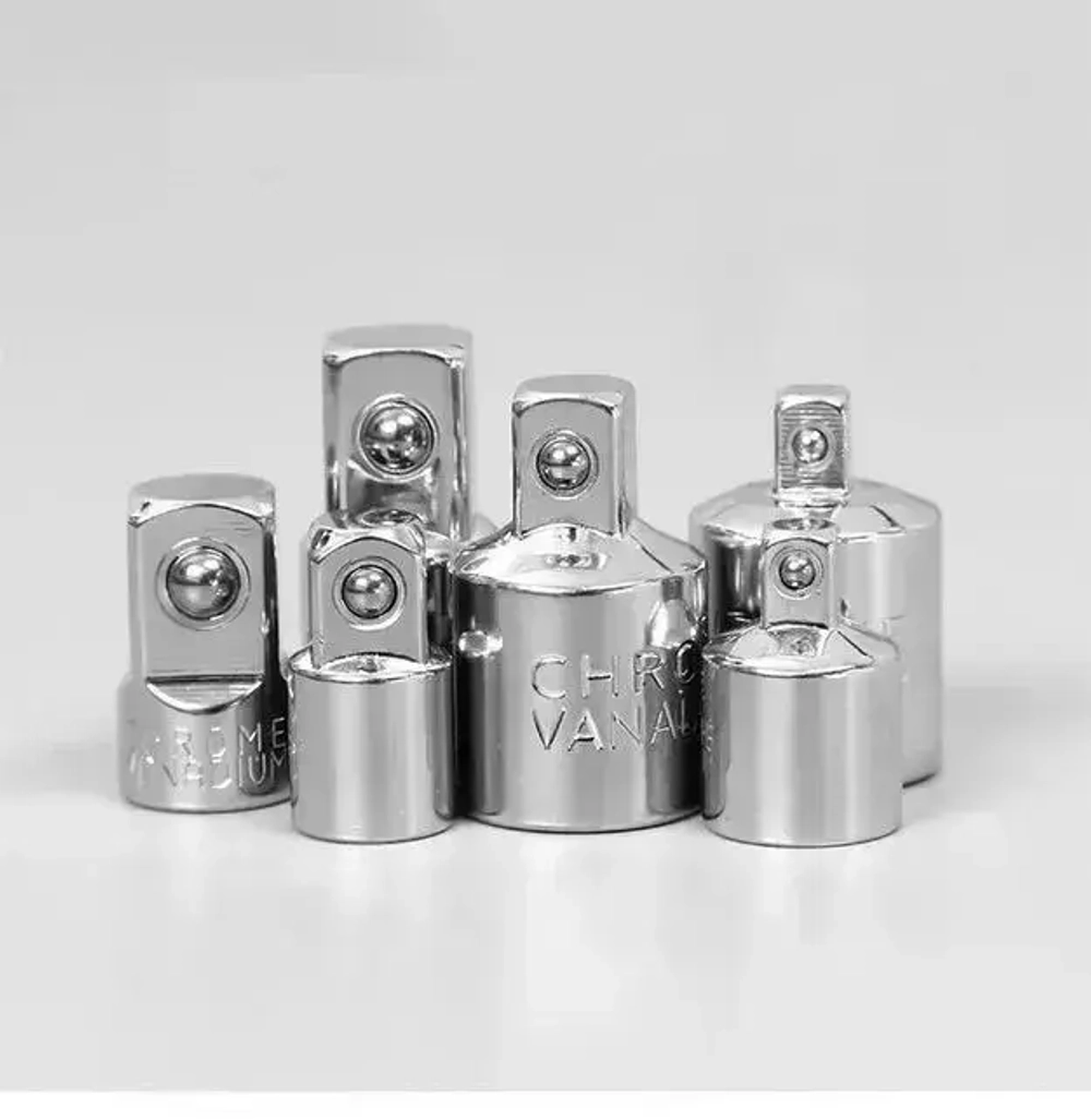 Набор переходников-адаптеров для головок 1/2, 3/8 и 1/4" 6 предмета