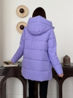 Куртка весенняя удлиненная с капюшоном