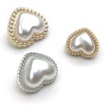 Декоративные жемчужные пуговицы Сердце