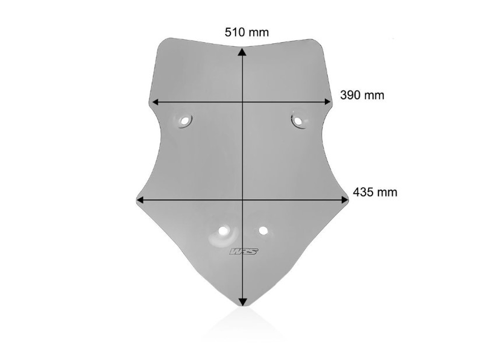 WRS Standart Plus Ветровое стекло Ducati Multistrada V4 затемненное DU032F