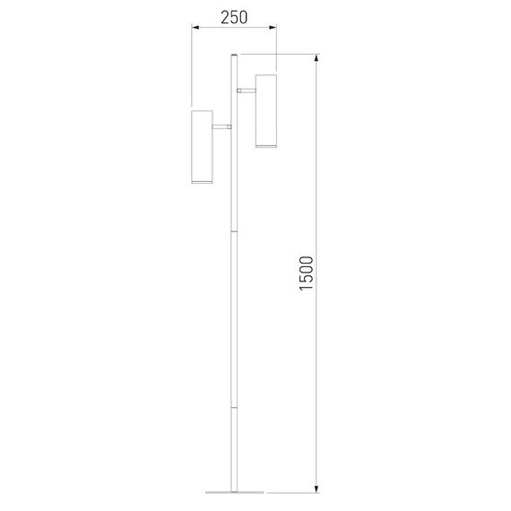 Торшер Eurosvet Barre 01087/2 латунь