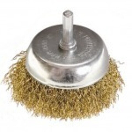 Щетка плоская, латунированная 50 мм для дрели "НАДЕЖНЫЙ ВЫБОР" HY92721